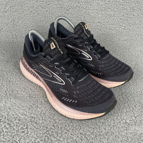 Brooks Shoes - Brooks Shoes Womens 8.5 Black Glycerin 19 Running Walking Sneakers Track Balance